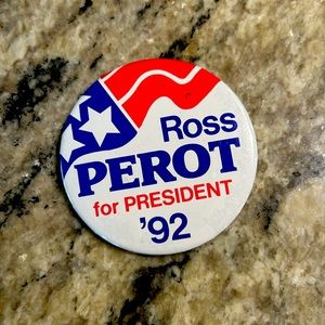 Ross Perot for president 92 pin